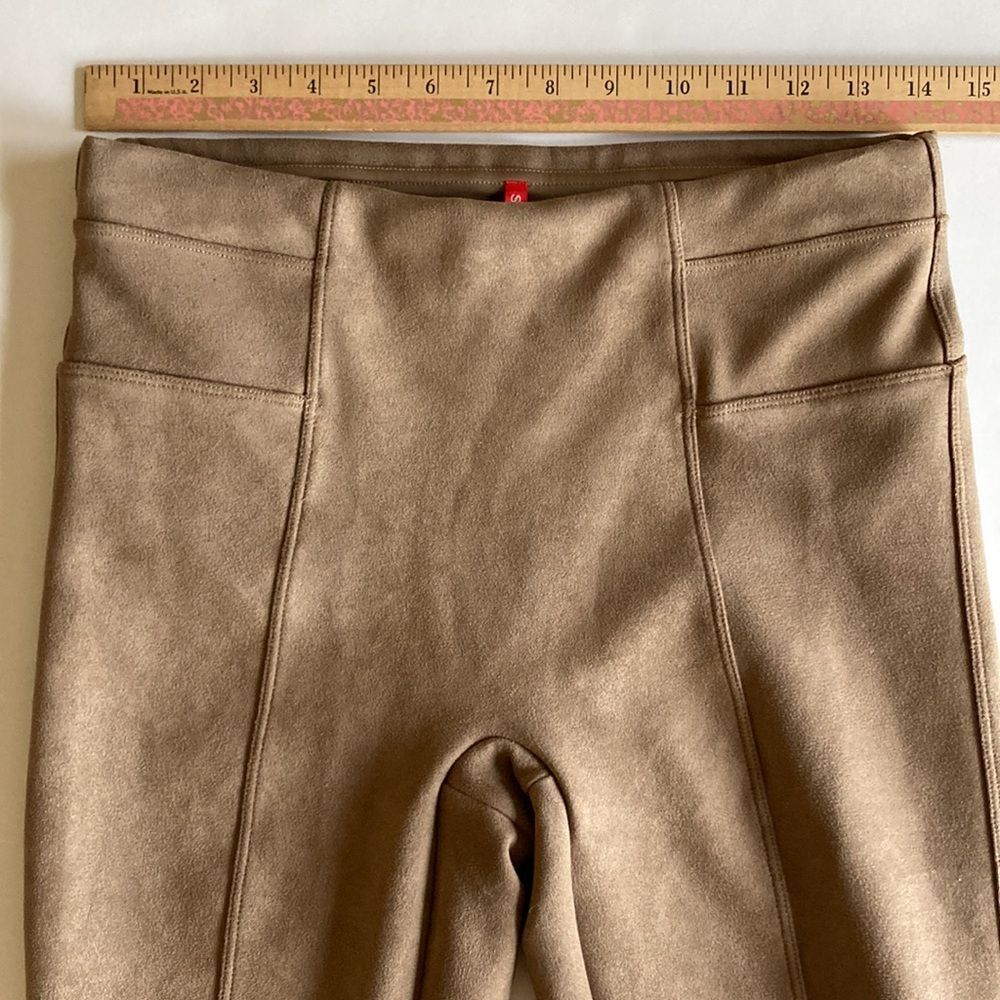 Spanx Faux Suede Leggings Camel Size Medium - Picture 8 of 14